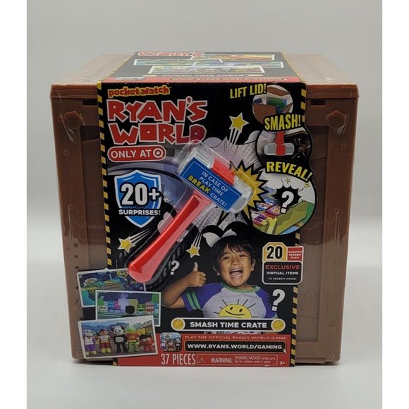 Pocket Watch Ryan's World Smash Crate 37 pcs & 20+ Surprises - Picture 2 of 6
